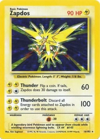 Zapdos - Base Set (BS)