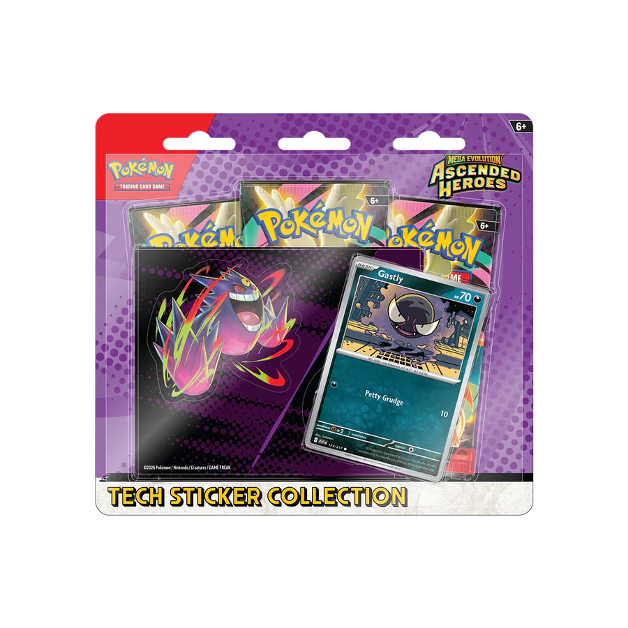 Mega Evolution: Ascended Heroes Tech Sticker Collection Gastly