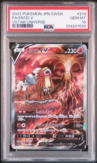 PSA 10 #213 FA/ENTEI V VSTAR UNIVERSE