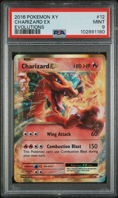 PSA 9 2016 POKEMON XY EVOLUTIONS #12