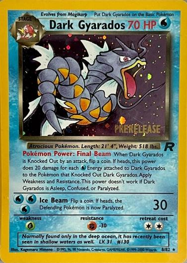 Dark Gyarados [Prerelease] #8