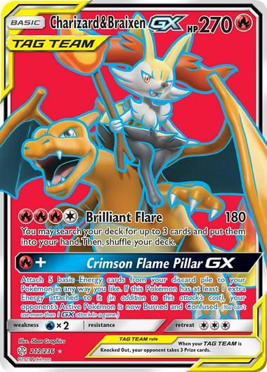 Charizard & Braixen GX #212