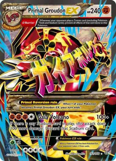 Primal Groudon EX #151