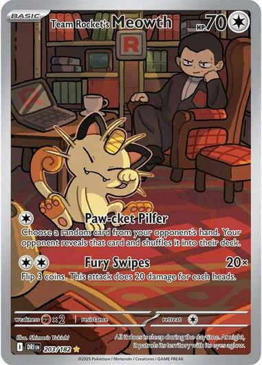 Team Rocket's Meowth #203