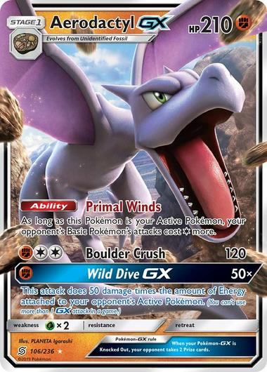 Aerodactyl GX #106