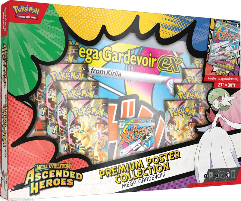 MEGA EVOLUTION ASCENDED HEROES - PREMIUM POSTER COLLECTION - MEGA GARDEVOIR EX