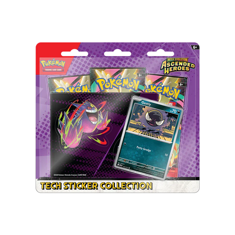Mega Evolution: Ascended Heroes Tech Sticker Collection Gastly