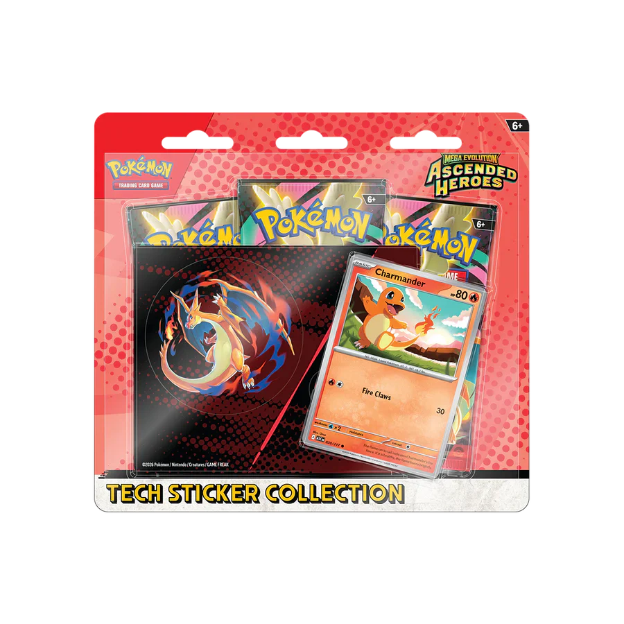 Mega Evolution: Ascended Heroes Tech Sticker Collection Charmander