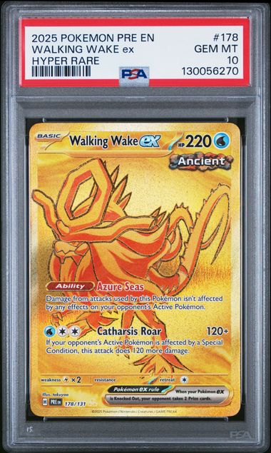 PSA 10 2025 POKEMON PRE EN WALKING WAKE ex