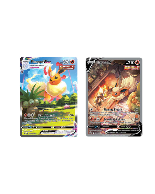 Flareon V - SWSH179 and Flareon VMAX - SWSH180