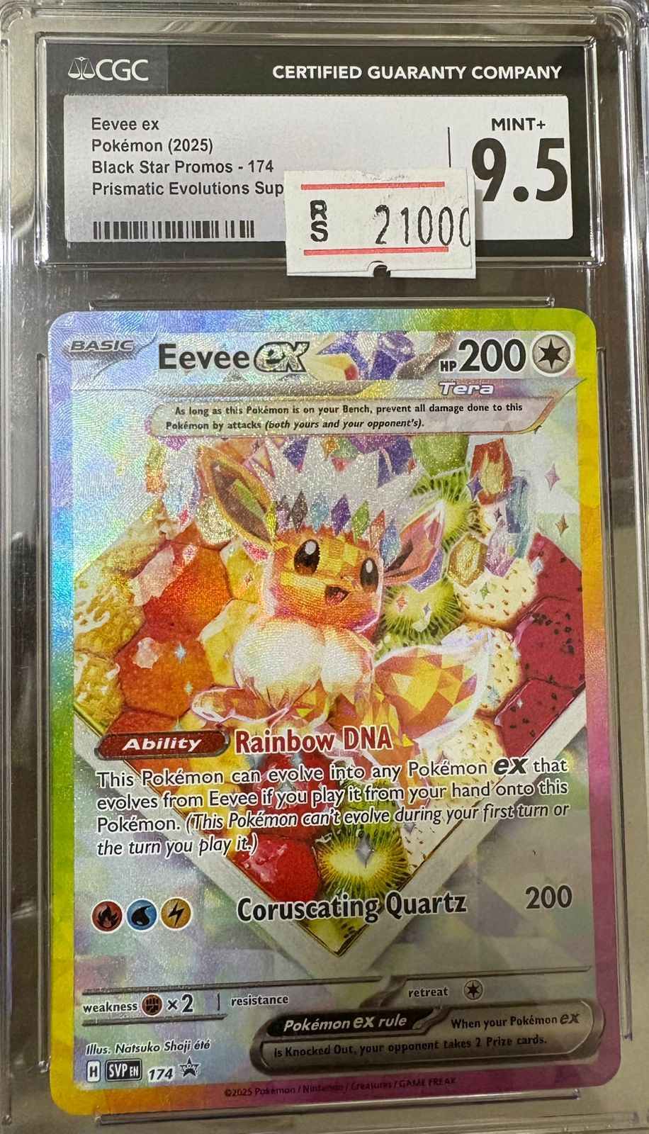 CGC 9.5 Eevee ex 174 Prismatic Evolutions