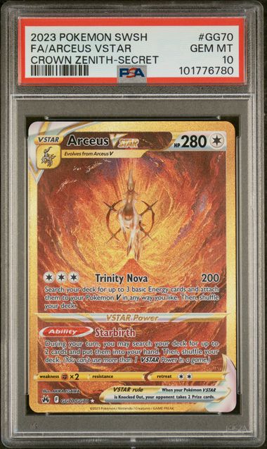 PSA 10 #GG70 FA/ARCEUS VSTAR CROWN ZENITH-SECRET