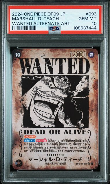 PSA 10 MARSHALL D. TEACH WANTED ALTERNATE ART OP9