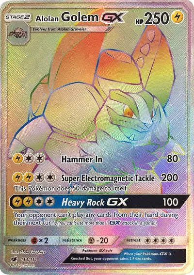 Alolan Golem GX  #113